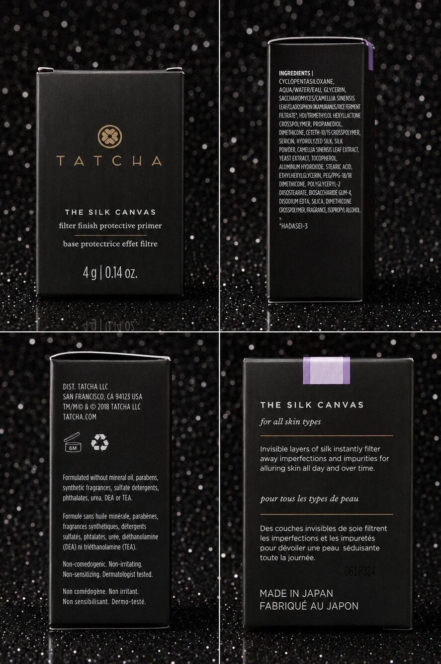 Tatcha The Silk Canvas Filter Finish Protective Primer Travel Size 0.14oz/4g